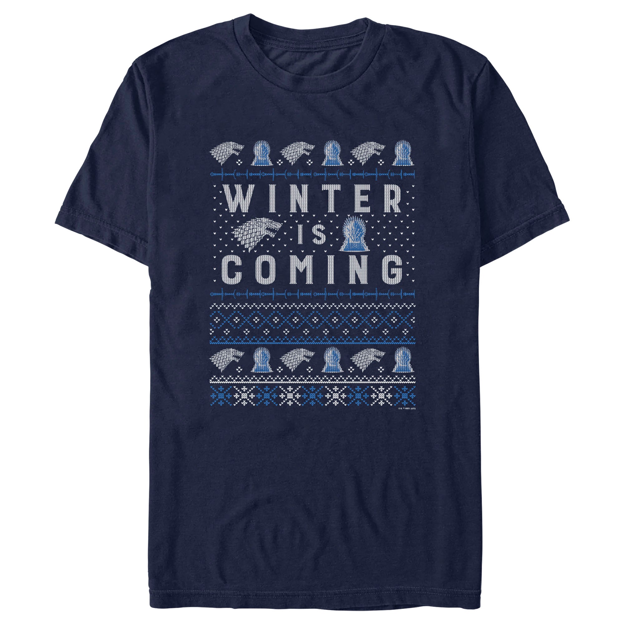 Men’S Game Of Thrones Christmas Winter Is Coming Sweater T-Shirt