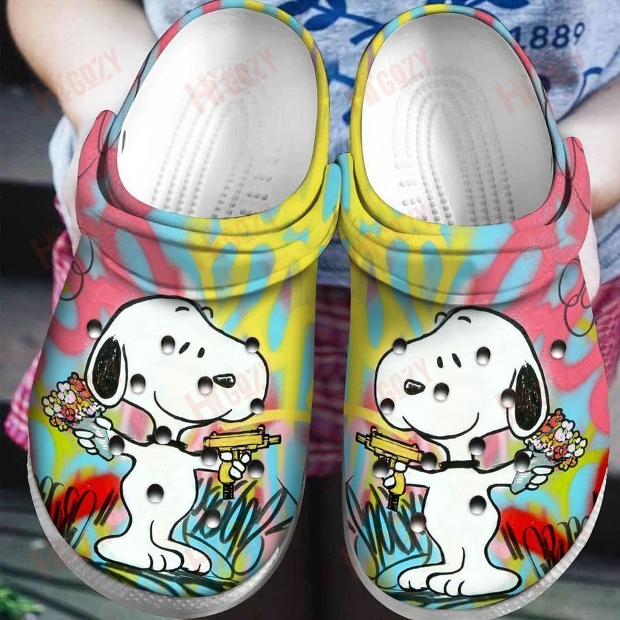 Snoopy Tie Dye Crocs - EmprintsTOP