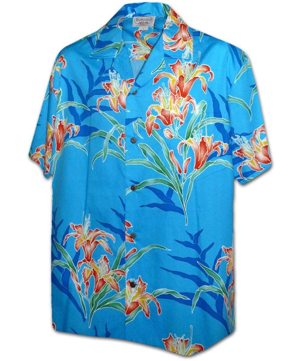 Lily Tropicana Blue Hawaii Shirt Ha40830