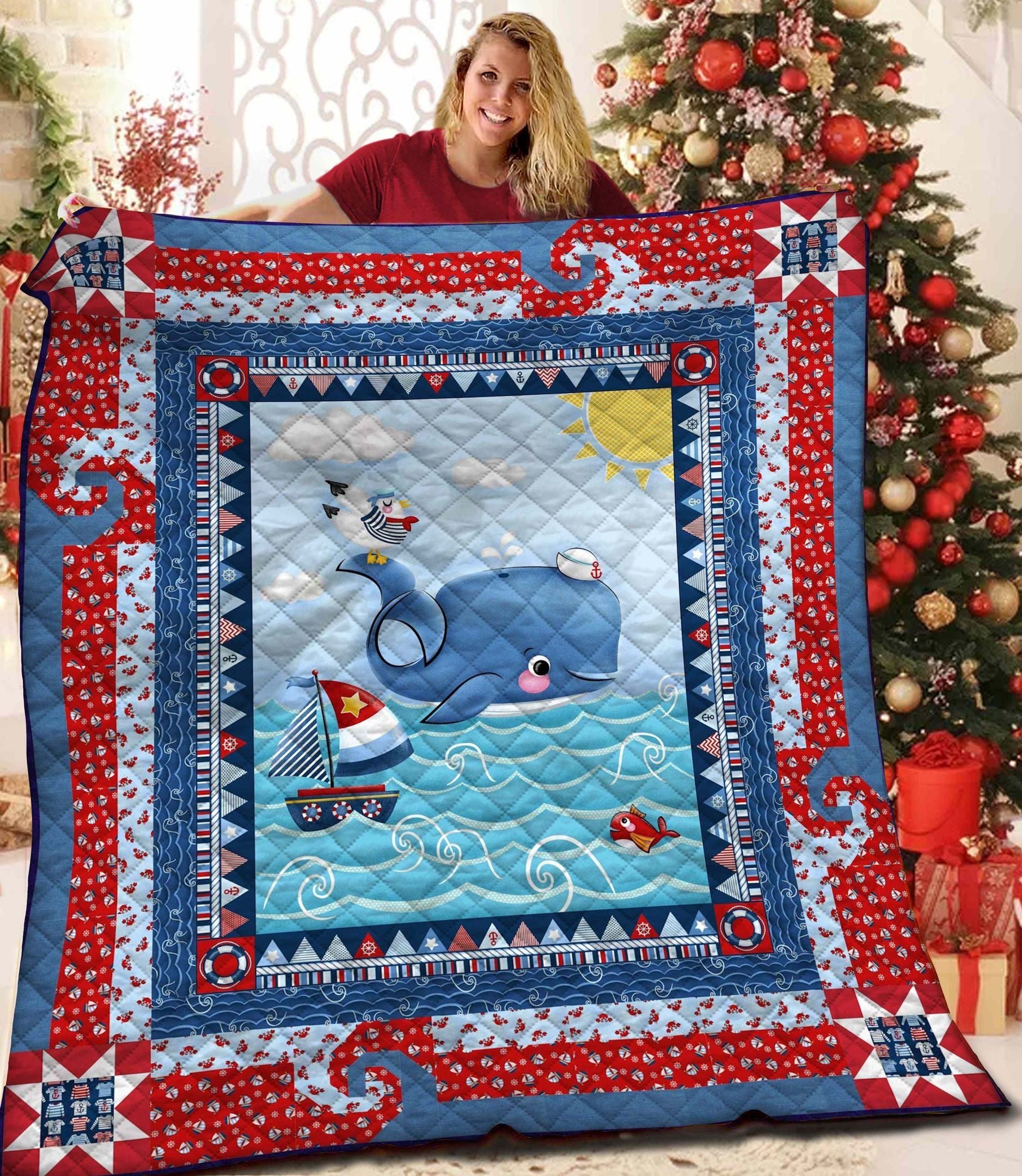 Whale Jfj14810 3D Customized Quilt Camli2707