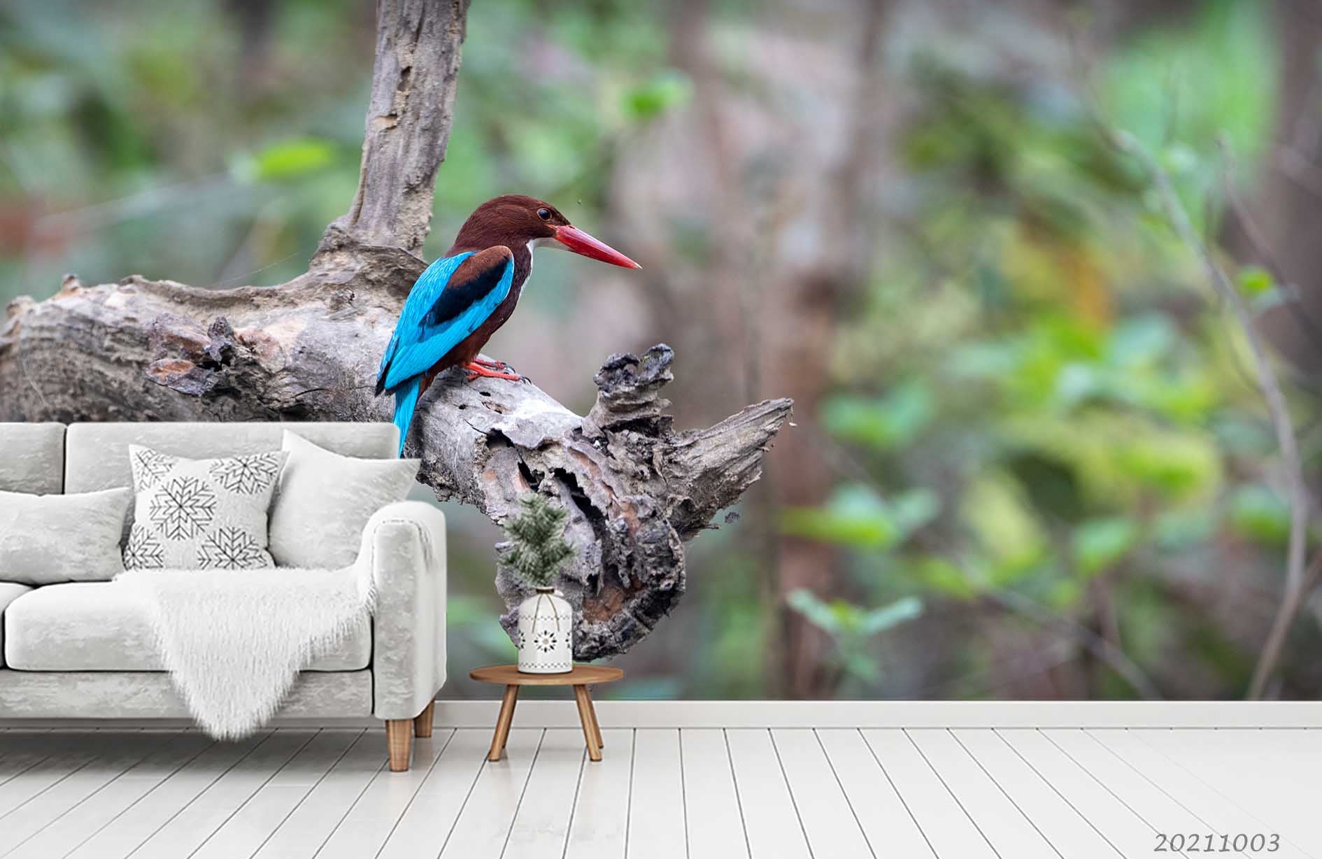 3D Forest Animal Bird Landscape Wall Mural Wallpaper Lqh 421