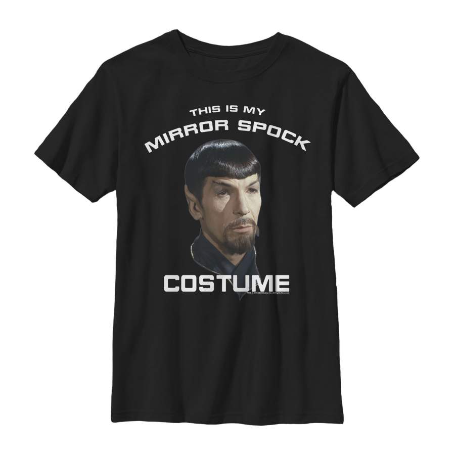 Star Trek Boy’s My Mirror Spock Costume  T Shirt