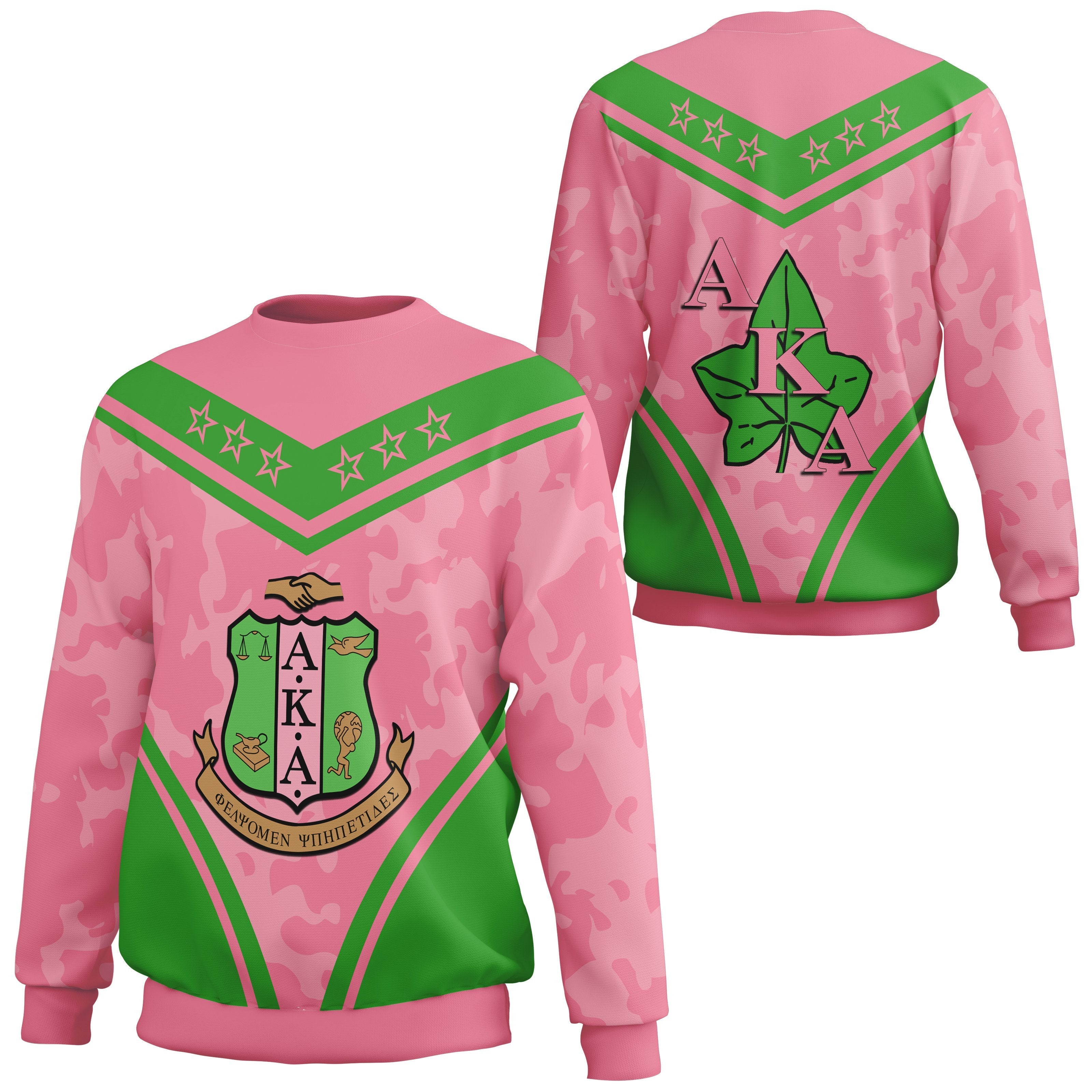 Greek Life Sweatshirt – Alpha Kappa Alpha Camouflage Sweatshirt