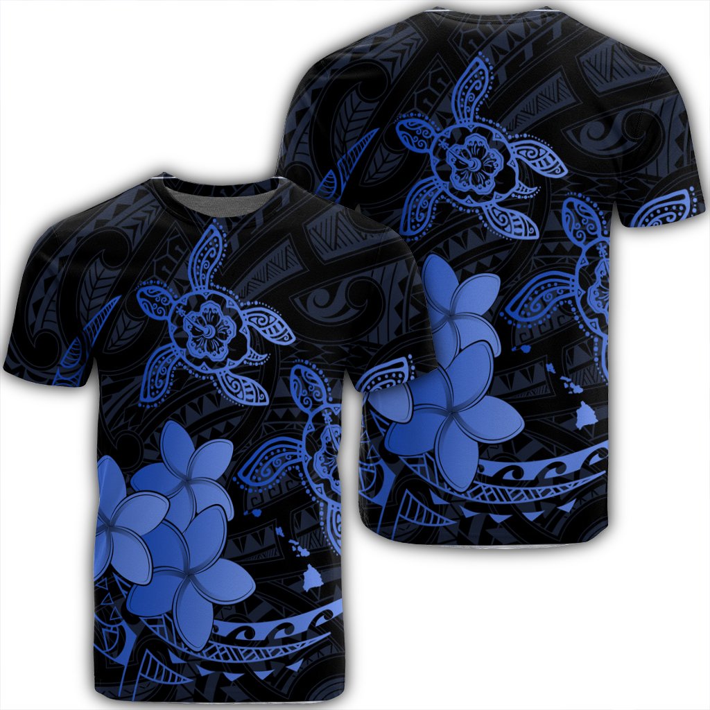 Hawaiian Polynesian Turtle Plumeria Pog Style Blue Ah Ha69632