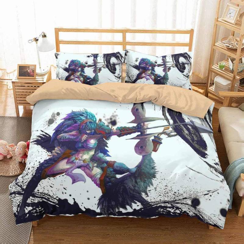 3D Customize Monster Hunter World Bedding Set Duvet Cover Set Bedroom Set Bedlinen 3