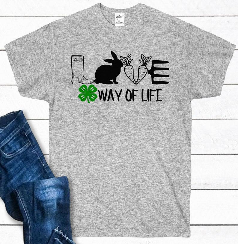 Way Of Life Rabbit , 4-H Rabbit Shirt, Farmer Shirt, Way Of Life Farm Life Shirt, Rabbit Lover Gift, Show Rabbit Shirt