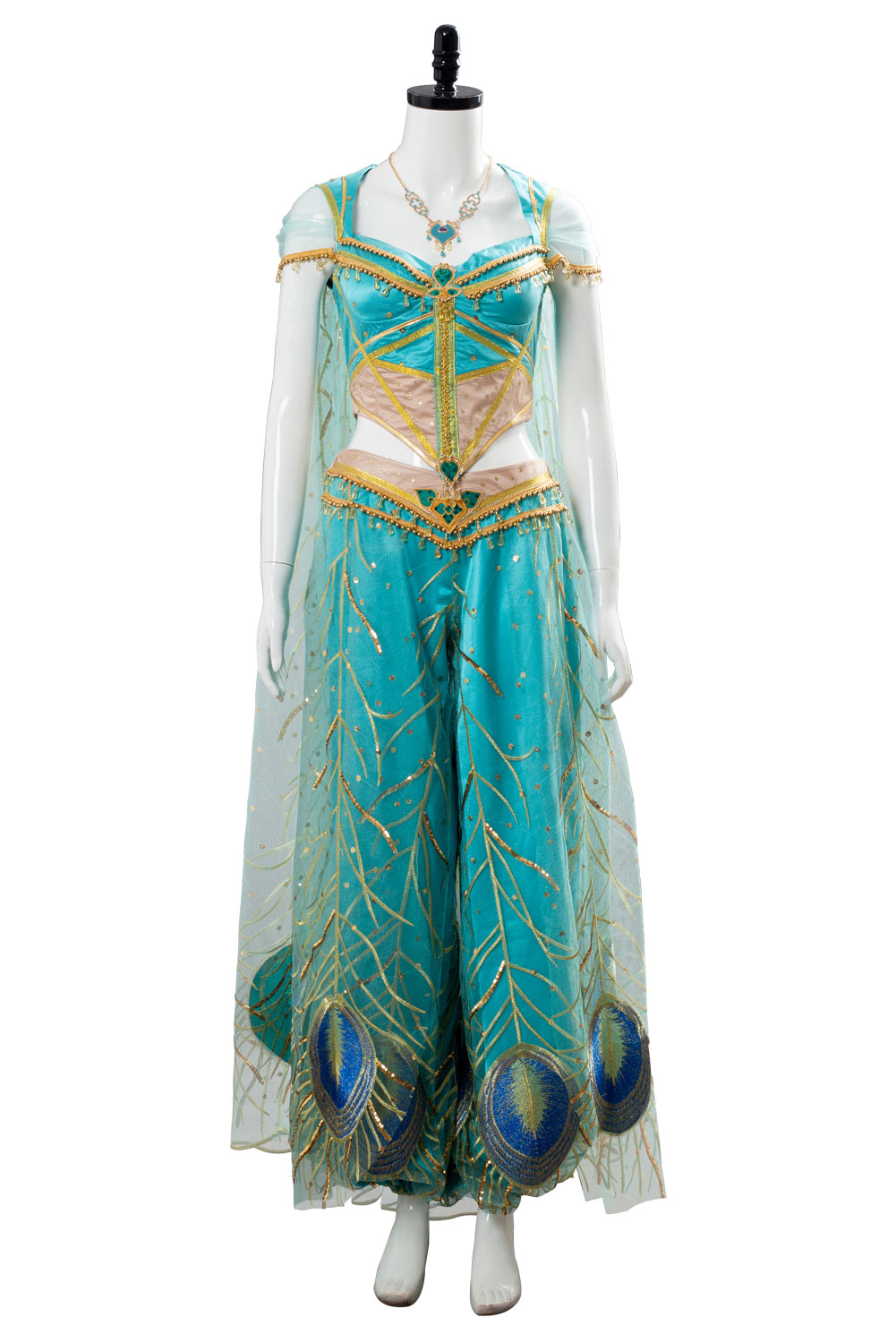 The Movie Aladdin Princess cosplay Jasmine Costume Naomi Scott Cosplay Jasmine Dress Gown Female Women Girls alx