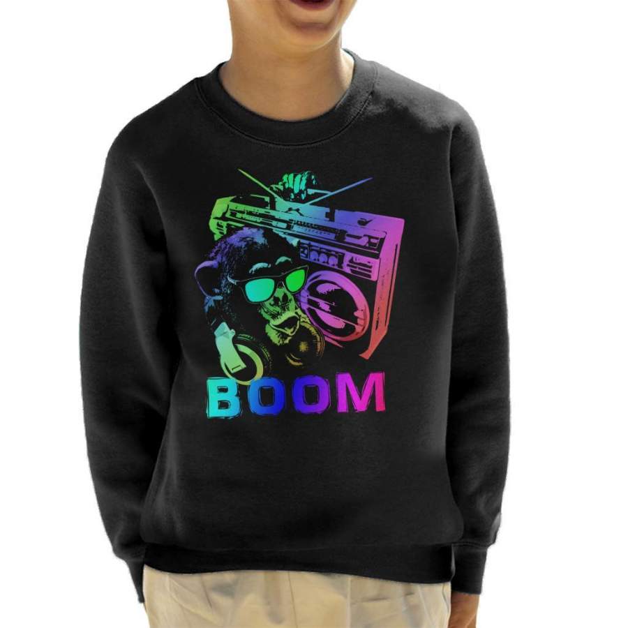 Monkey Boombox Kid’s Sweatshirt