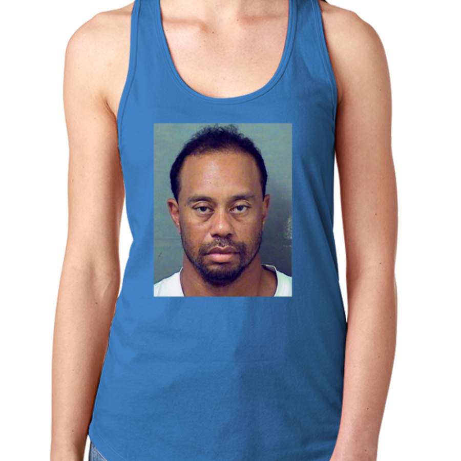 Tiger Woods Mugshot T-shirt Women’s Tank Tops