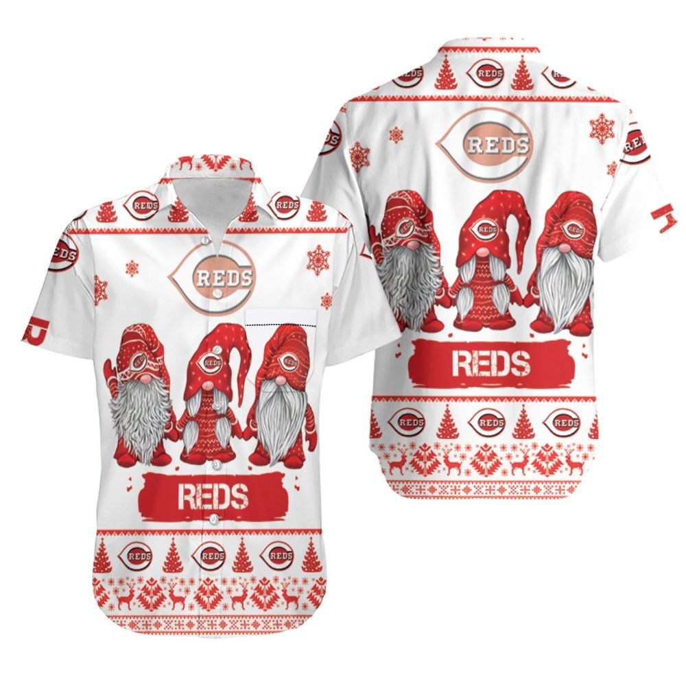 Christmas Gnomes Cincinnati Reds Ugly Sweatshirt Hawaii Shirt Ha68709