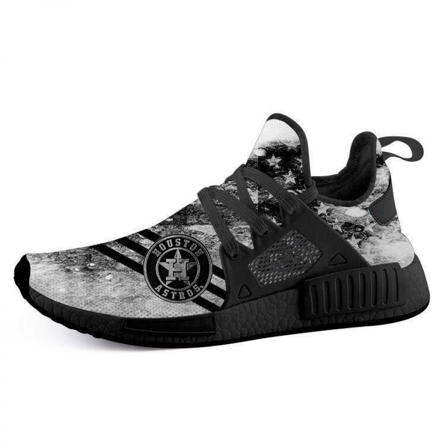 TeeDCMA Houston Astros NMD XR1 Lightweight Sneakers, Houston Astros Running Shoes