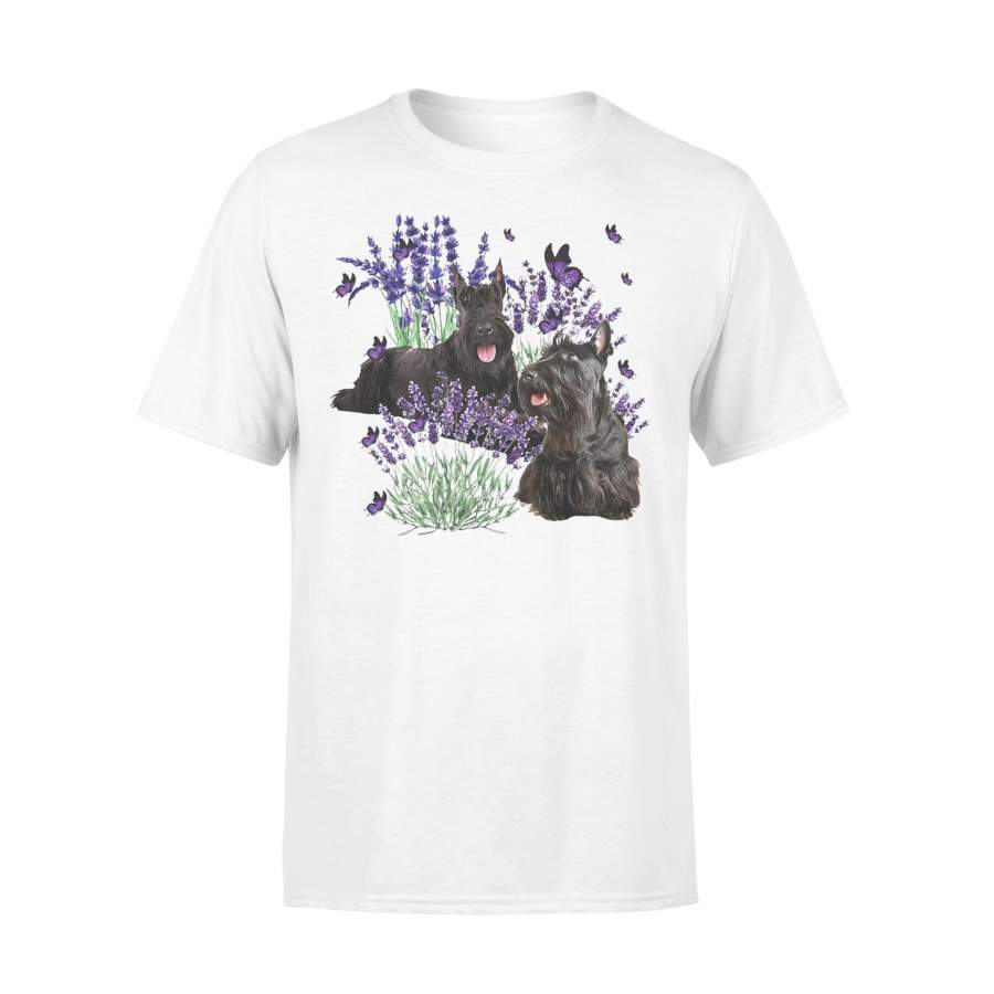 Scottish Terrier And Lavender T-shirt