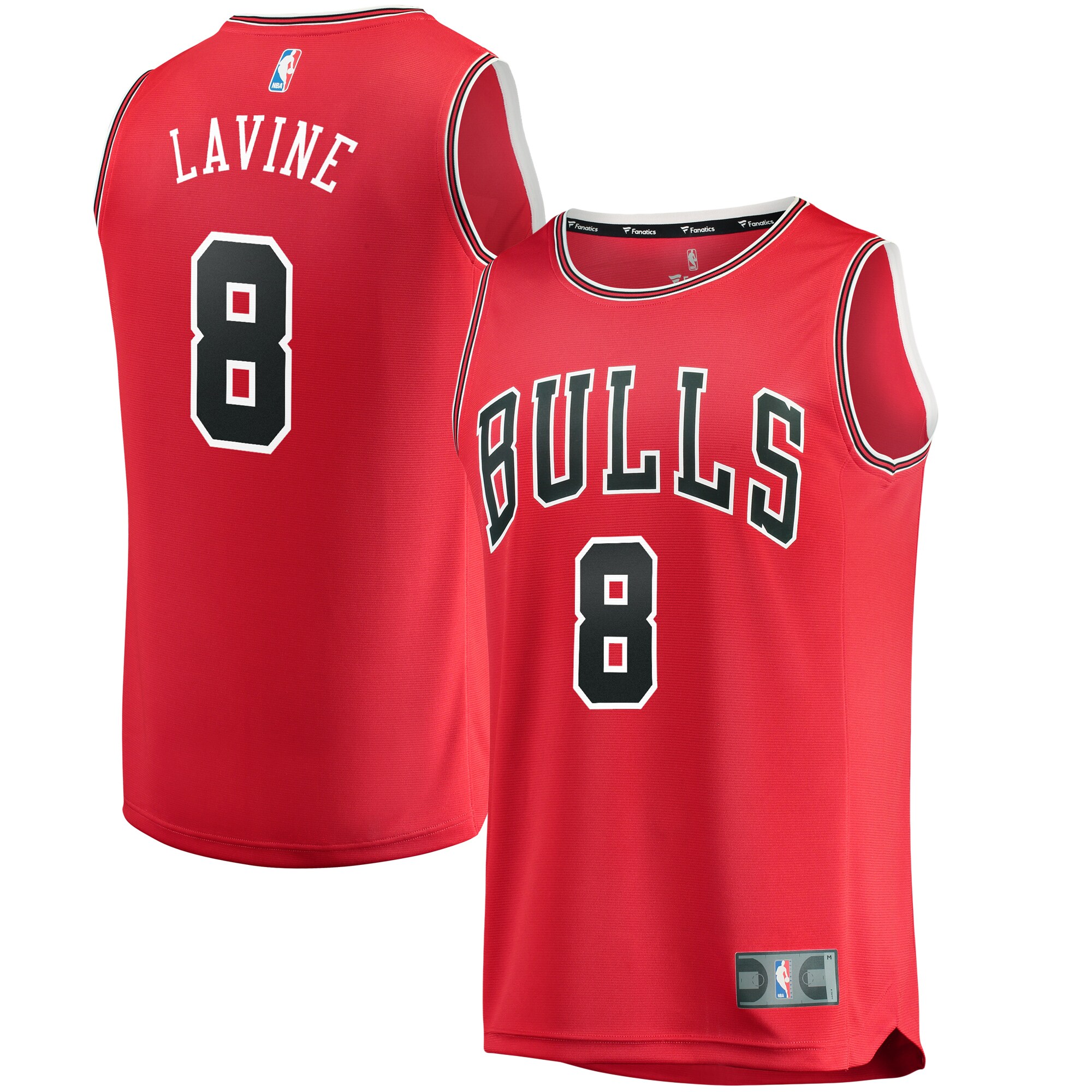 Zach LaVine Chicago Bulls Fast Break Jersey Red – Icon Edition