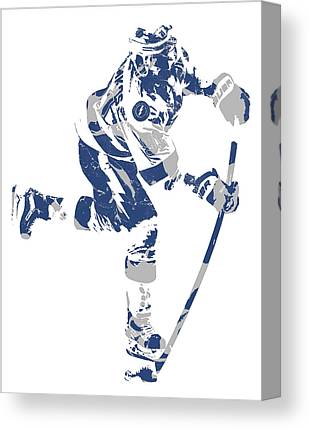 Steven Stamkos Tampa Bay Lightning Pixel Art 1 Joe Hamilton Canvas Print