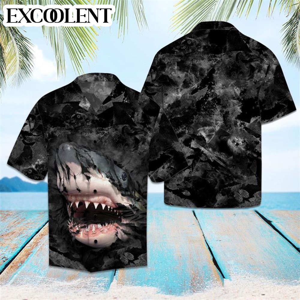 Amazing Shark Aloha Hawaiian Shirts – Funny Hawaiian Shirts – Mens Aloha Shirt