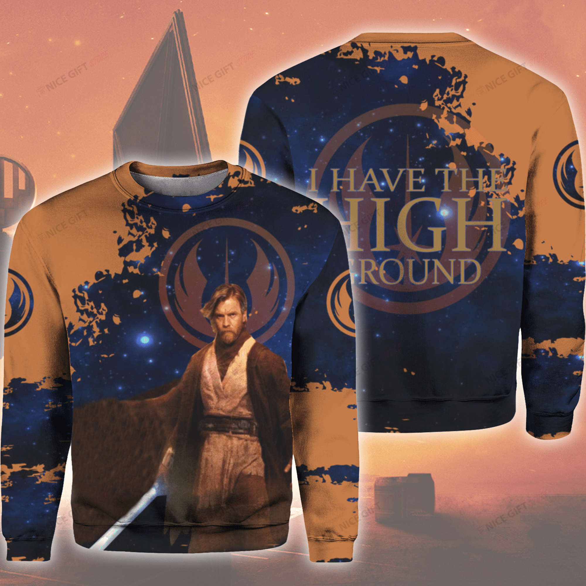 I Have The High Ground Crewneck Sweatshirt 3Cs-Z5V7