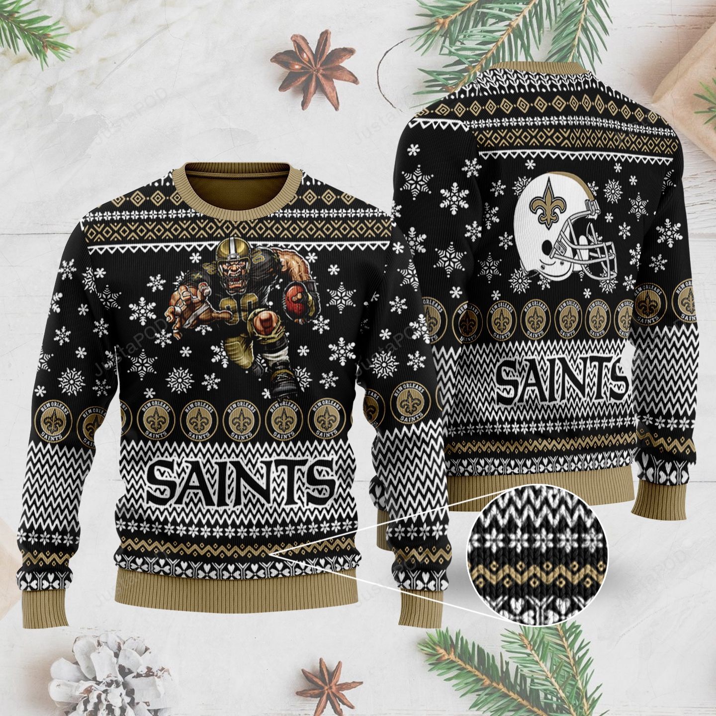 New Orleans Saints Ugly Sweater Ugly Sweater Gift For Fan Ugly Wool Sweater Christmass Hoodie Sweater