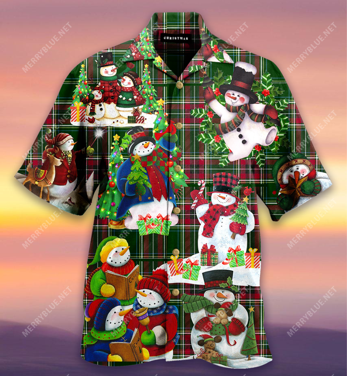 You Had Me At Christmas Snowman Unisex Hawaii Shirt Ha74482