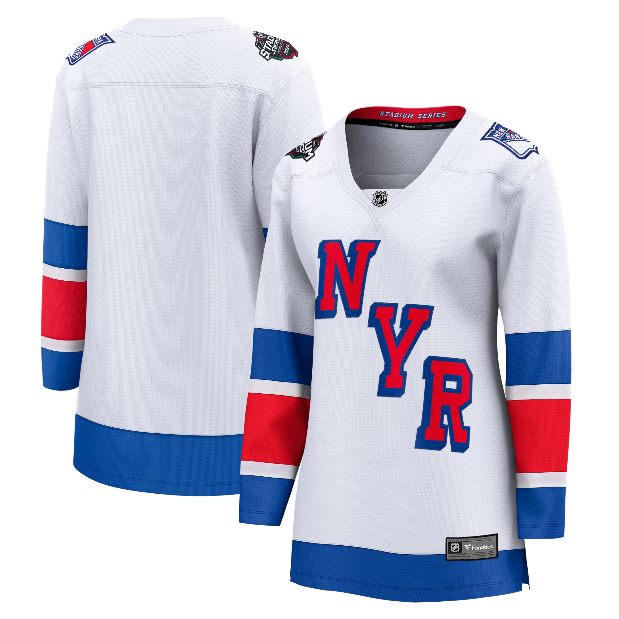 New York Rangers Branded Women's 2024 NHL Stadium Series Breakaway Jersey  White