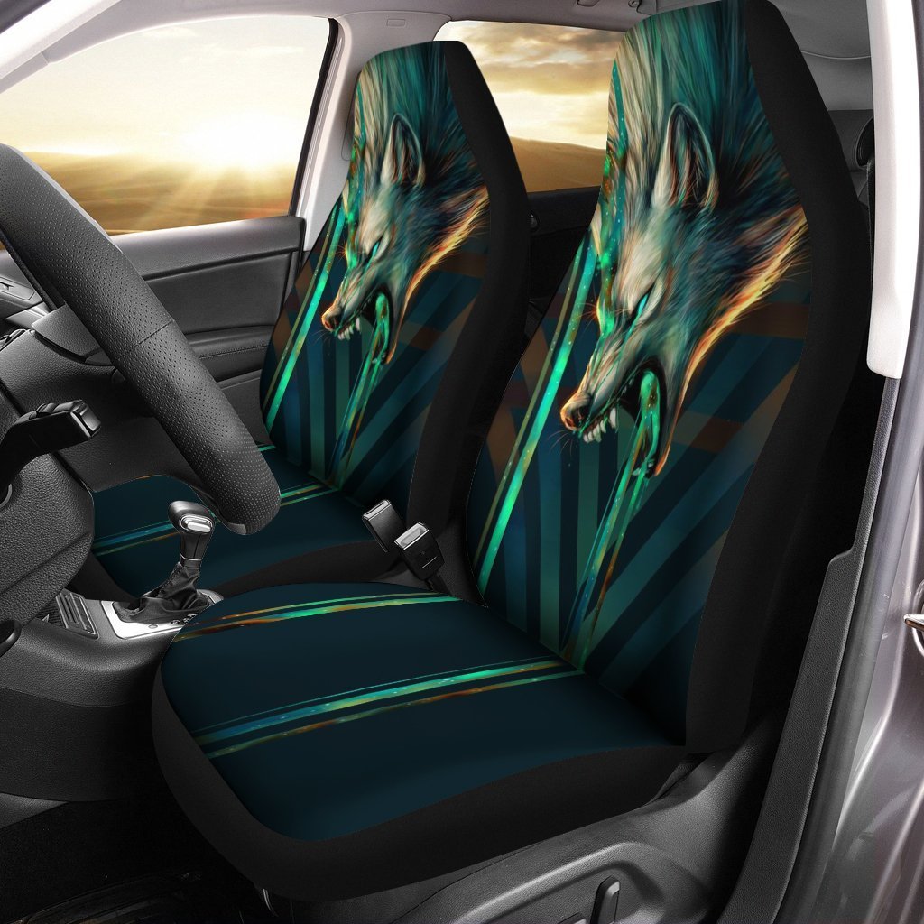 Wolf Car Seat Covers Custom Fantacy Art Wolf Car Accessories