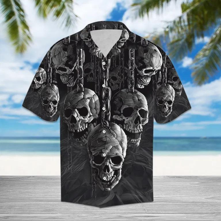 Chained Skull Hawaii Shirt Ha63497