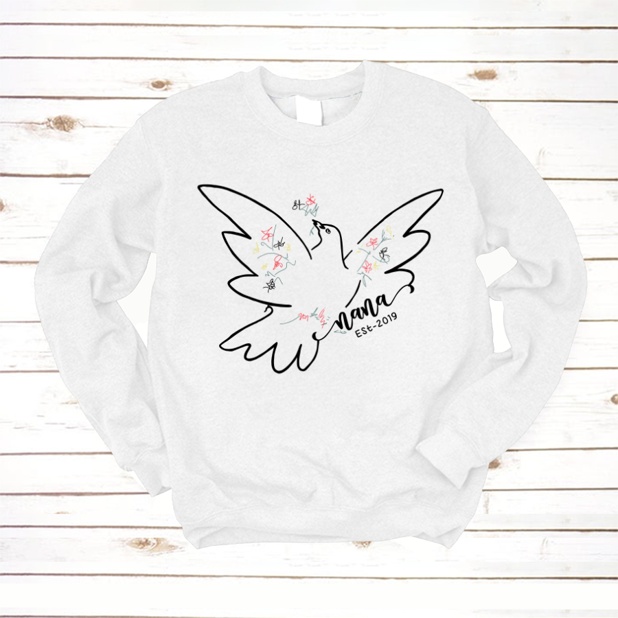 Dove Peace Grandma Nana Est Sweatshirt