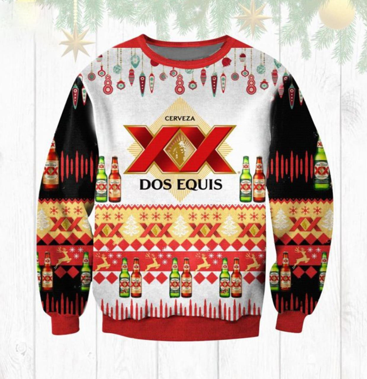 Xx Dos Equis Cerveza Beer Ugly Christmas Sweater 2021 Shirt For Women Men Couple Family Funny Cute