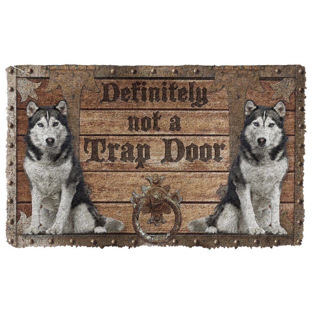 Gearhumans 3D Definitely Not A Trap Door Husky Doormat