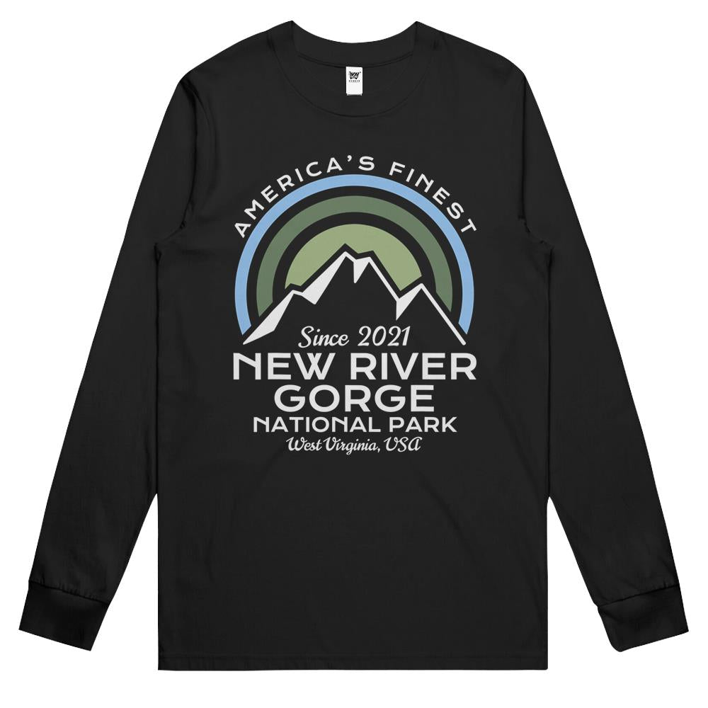 New River Gorge National Park Usa Hiking Travelers Long Sleeve T Shirts