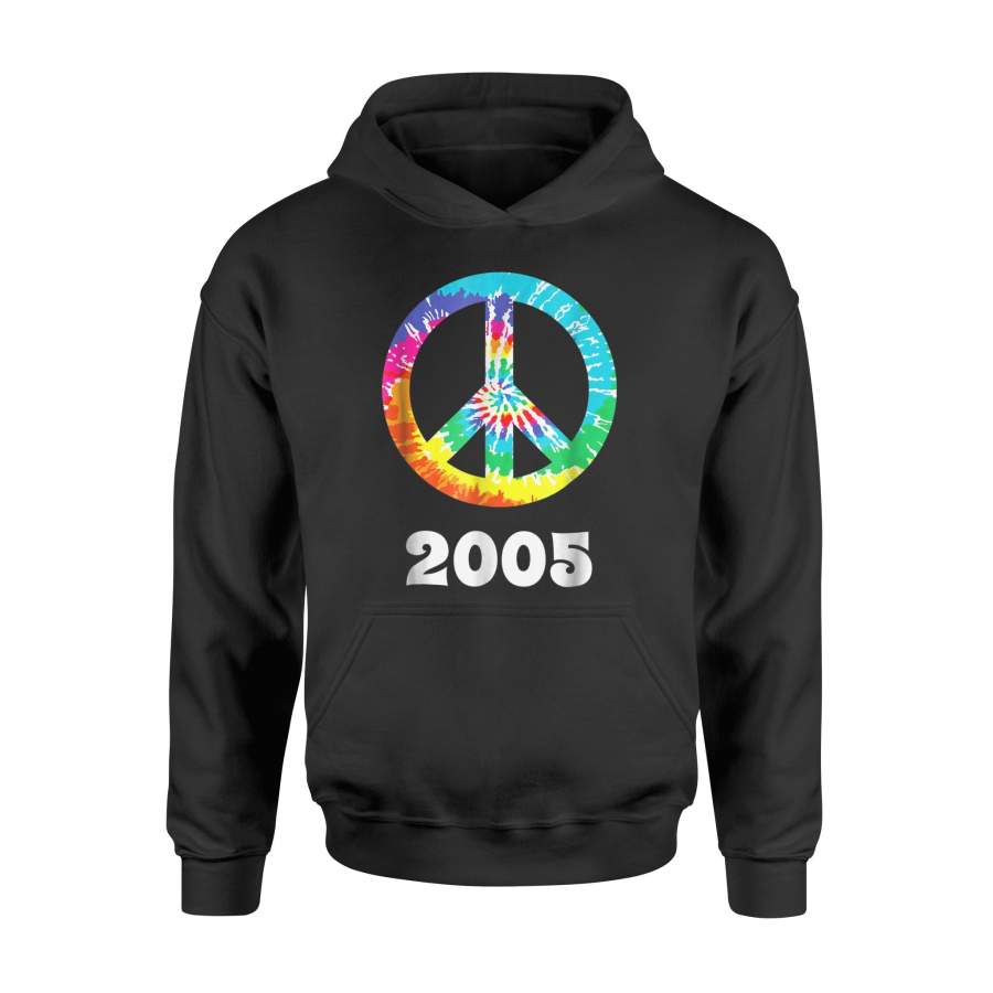 2005 Hippie Peace Sign Halloween Costume Class Reunion Halloween Hoodie