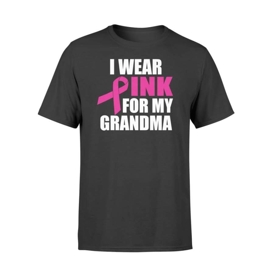 I Wear Pink For My Grandma Breast Cancer Shirt For Men Women – Standard T-shirt