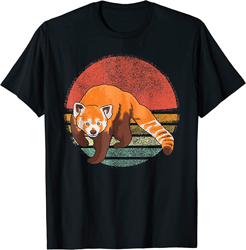 Vintage Red Panda Retro Red Pandas Lover Men Women T-Shirt