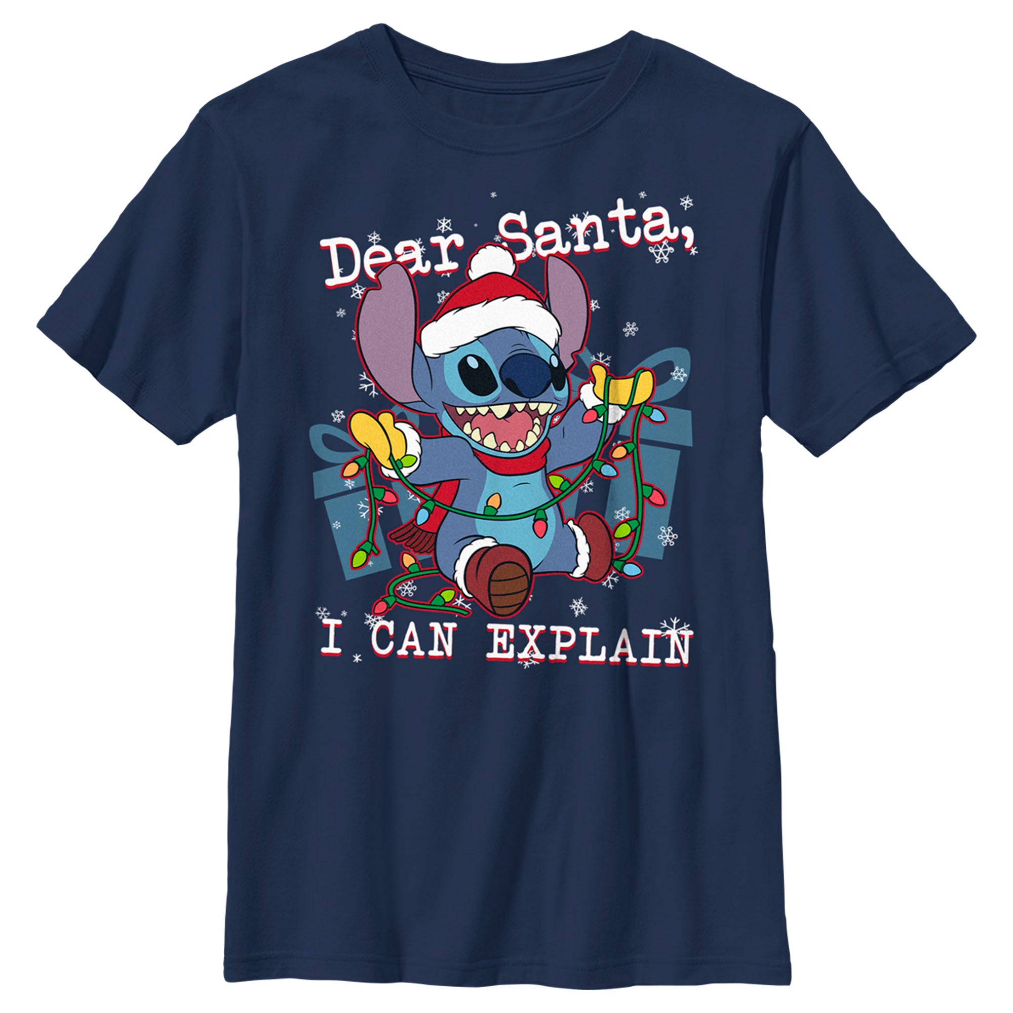 Boy’S Lilo & Stitch Dear Santa, I Can Explain T-Shirt