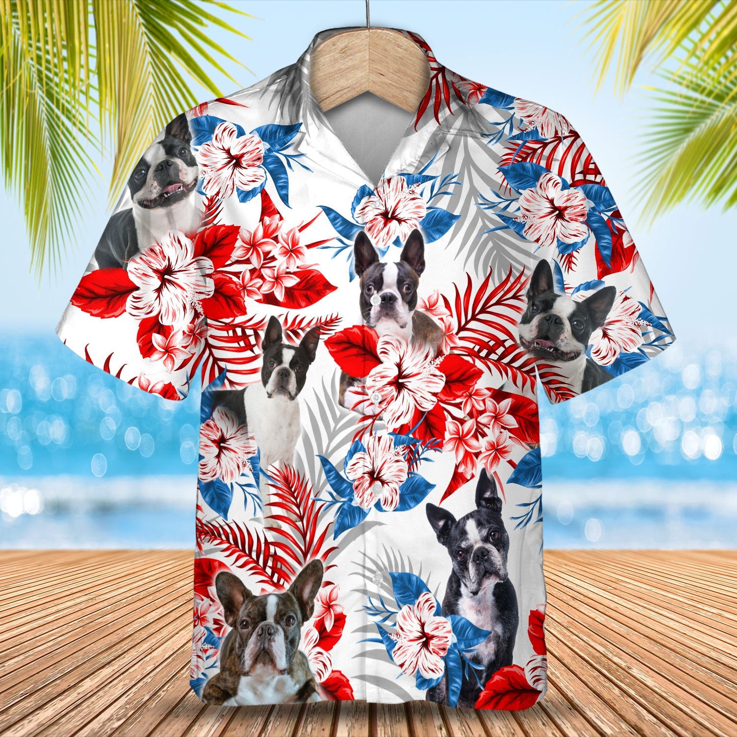 Boston Terrier Hawaii Summer Aloha Hawaii Shirt For Men And Women Ha109600