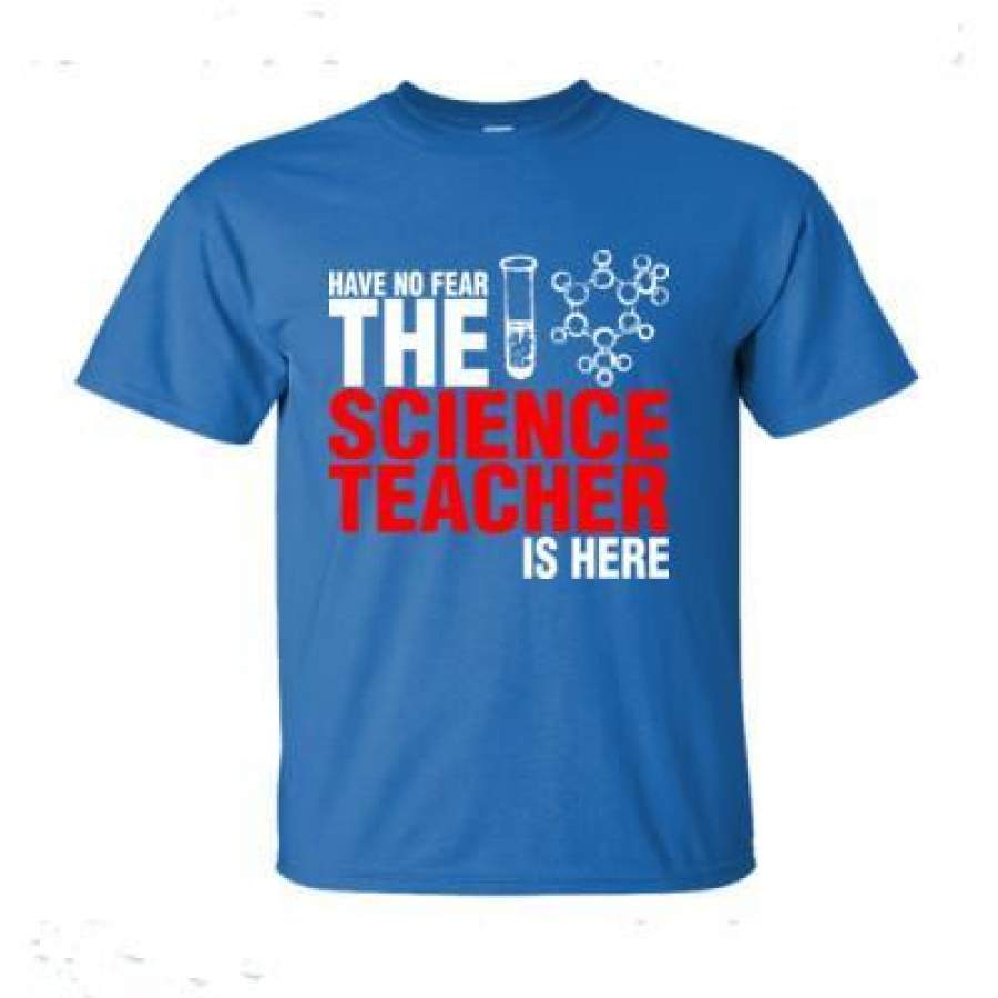 AGR Have No Fear The Science Teacher Is Here – Ultra-Cotton T-Shirt