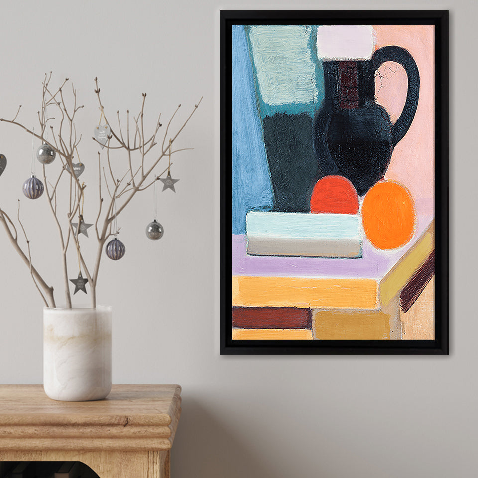 Opstilling Med To Appelsiner Framed Canvas Print – Canvas Painting, Canvas Art, Wall Art, Wall Decor