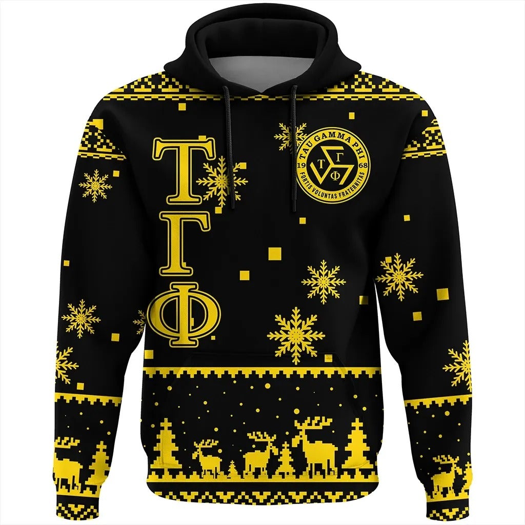 Tau Gamma Phi African Christmas Hoodie All Over Print