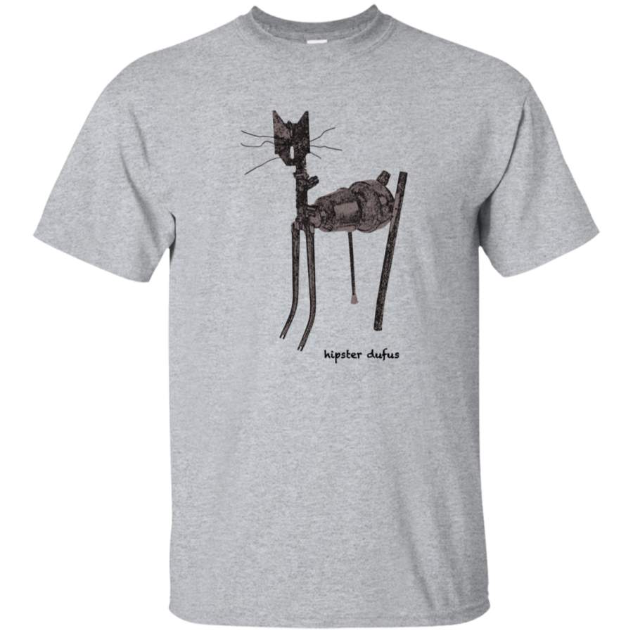 AGR COOL CAT HIPSTER DUFUS Mens Cotton T-Shirt