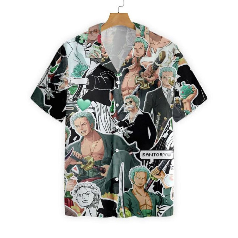 Zoro One Piece All Over Print 3D Hawaiian Shirt