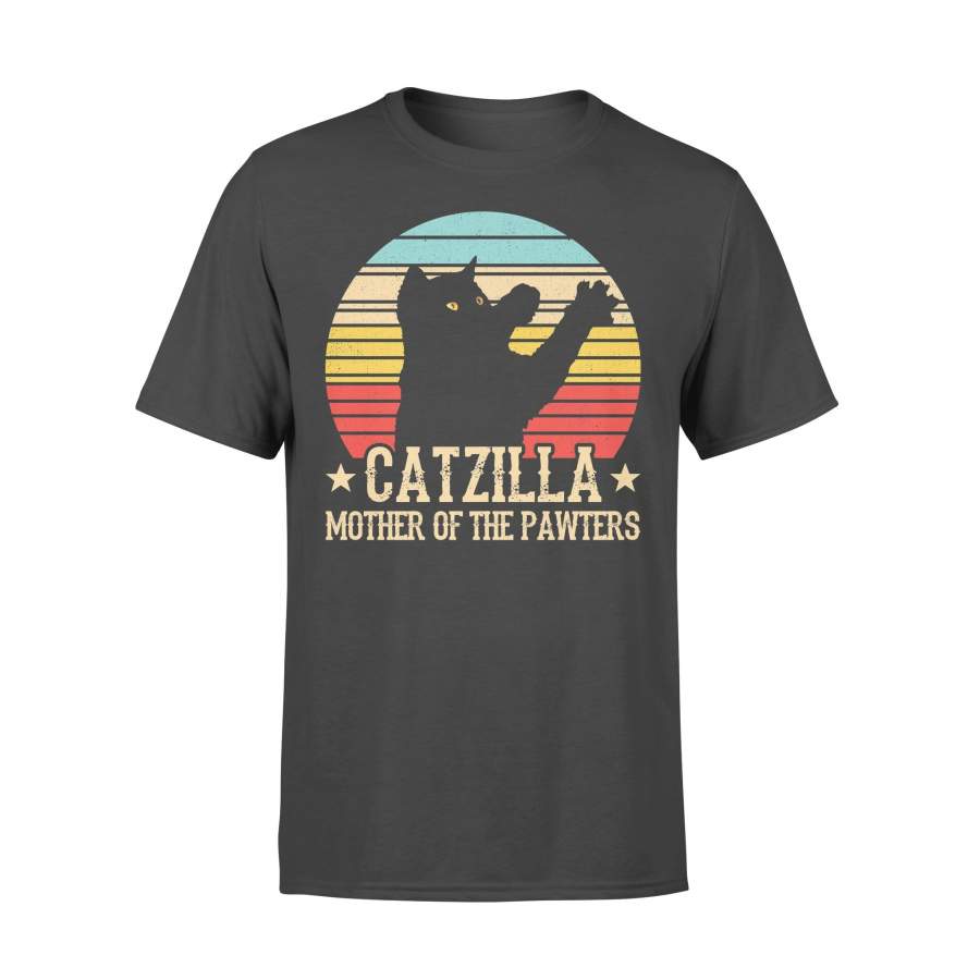 Catzilla Mother Of The Pawters Vintage T-shirt