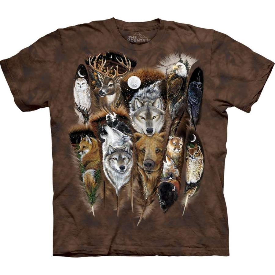 Wooded Animals in Feathers T-Shirt