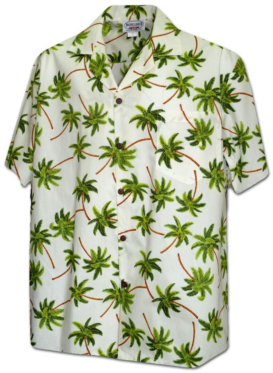 Windy Palms Ivory Hawaii Shirt Ha19971