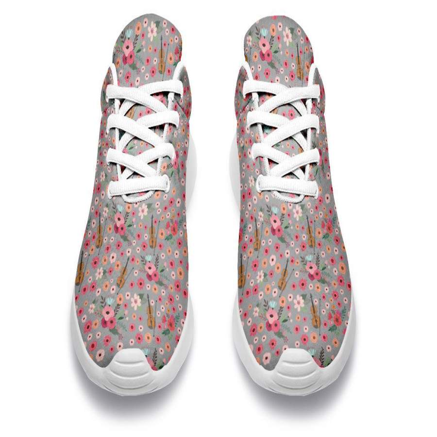 Flower Violin Sneakers - ReadingLLC