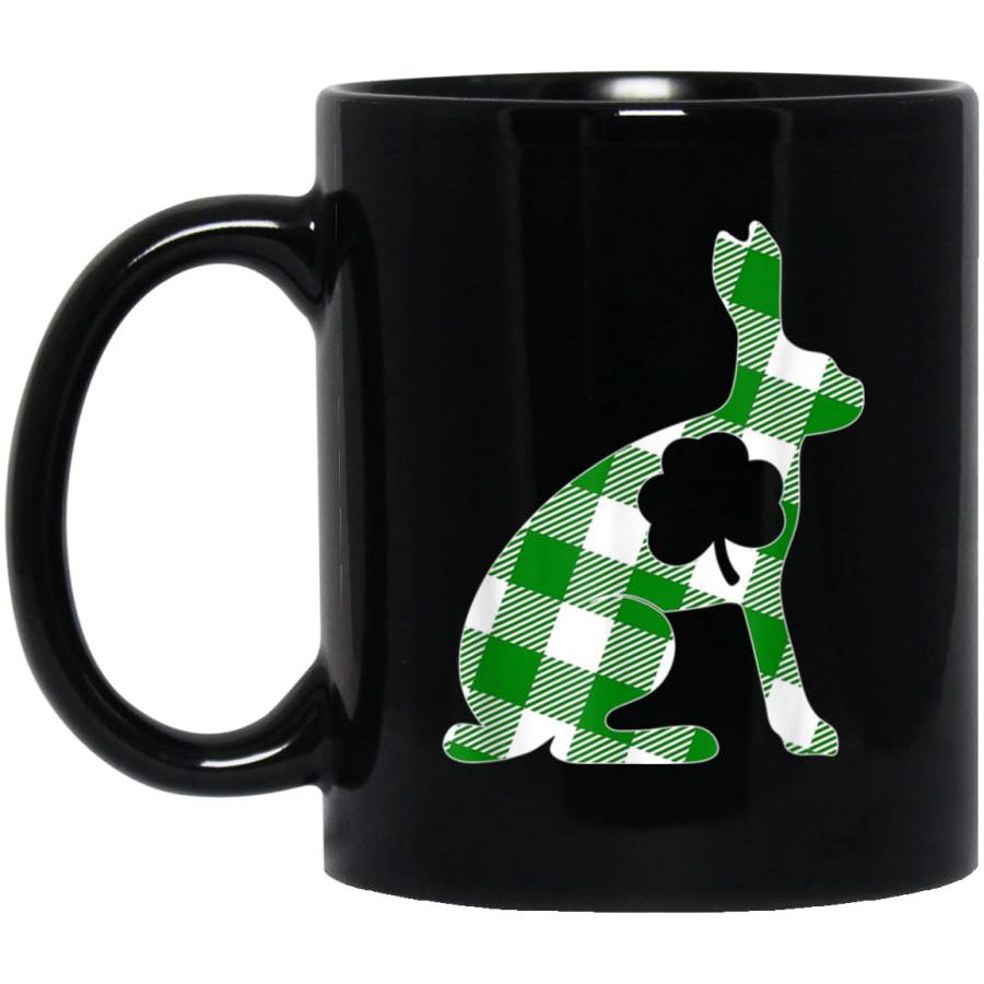 Cute Bunny Rabbit Green Irish Shamrock StPatricks Day Mug