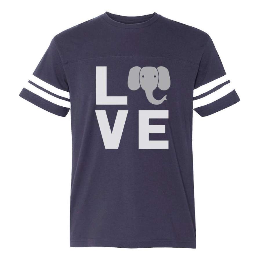 Love Elephants Be Kind To Elephants Animal Lover Football Jersey T-Shirt