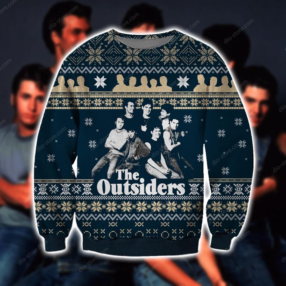 The Outsiders Knitting Pattern 3D Print Ugly Christmas Sweater Hoodie All Over Printed Cint10611