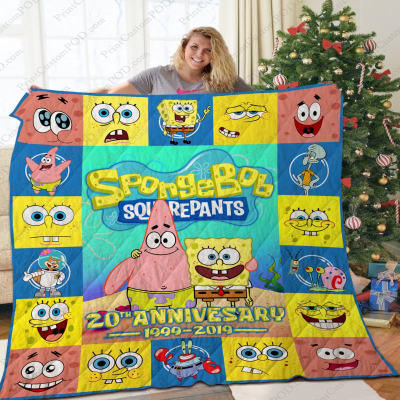 [TA] – Spongebob Anniversary Quilt Blanket