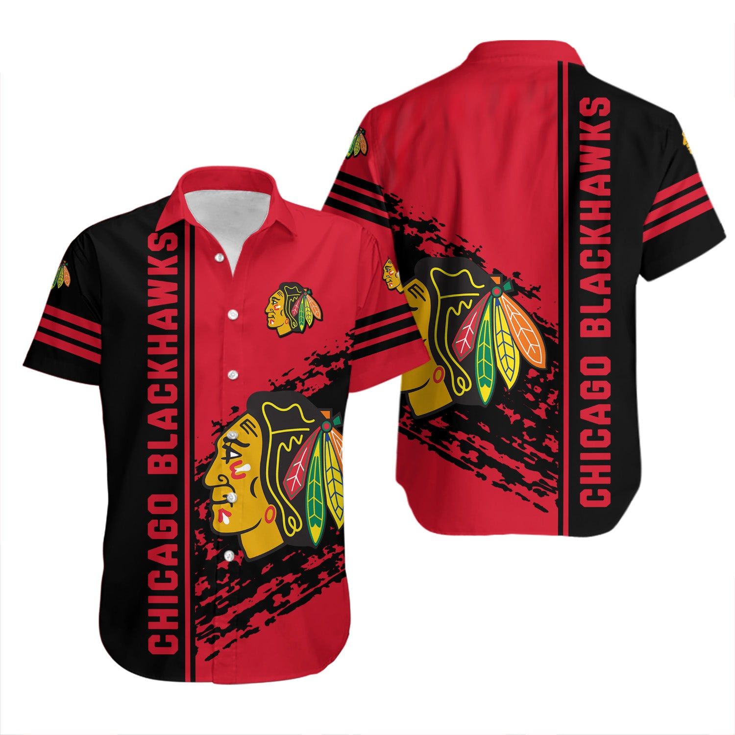 Chicago Blackhawks Hawaiian Shirt Quarter Style – Nhl