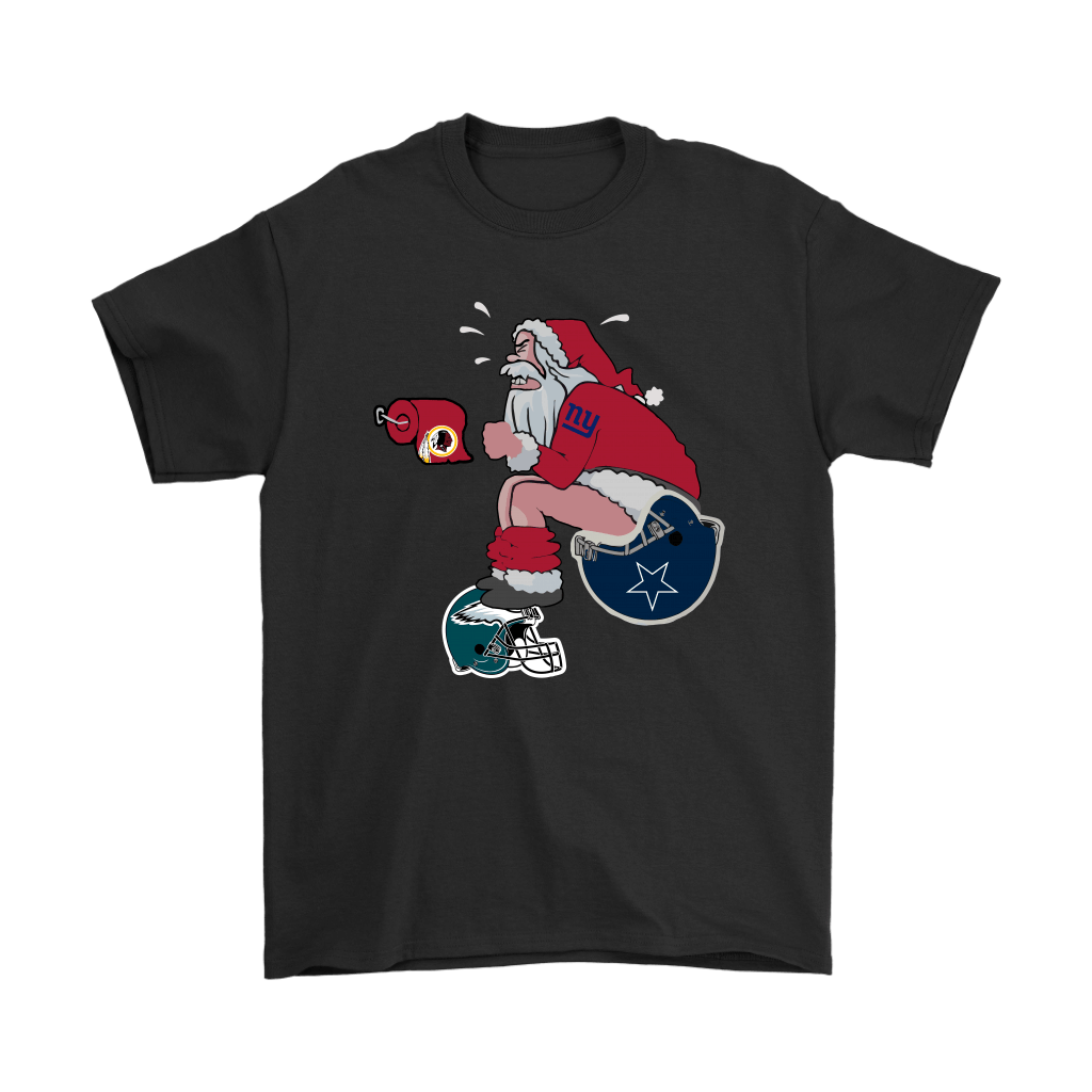 Discover Cool Santa Claus New York Giants Shit On Other Teams Christmas Shirts