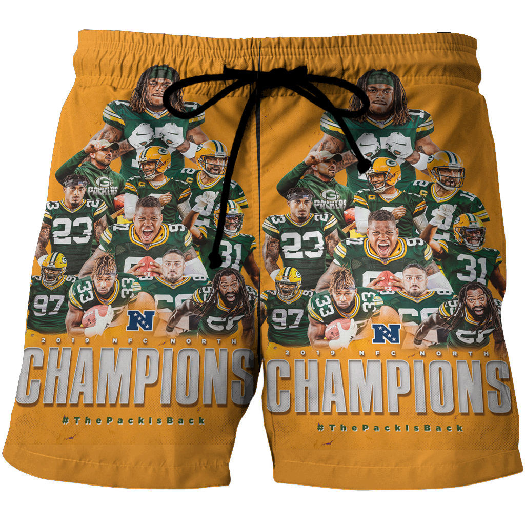 Green Bay Packers Player Team V13 3D All Over Print Summer Beach Hawaiian Short